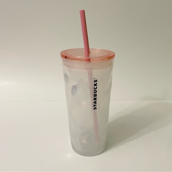 Starbucks 2022 Christmas Holiday Mottled Milky Luster Glass Tumbler 18oz Cup - Picture 1 of 16